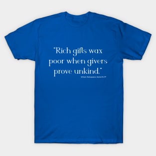 Rich Gifts Wax Poor T-Shirt